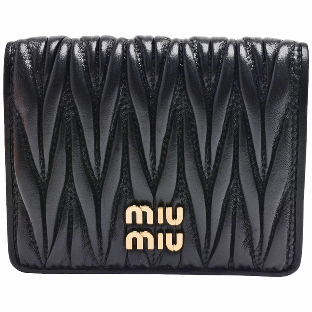 MIU MIU pocket wallet_Black