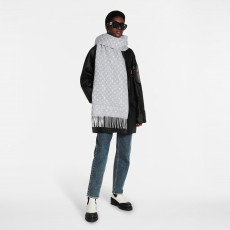 Louis Vuitton_SCARF_GREY_45x200