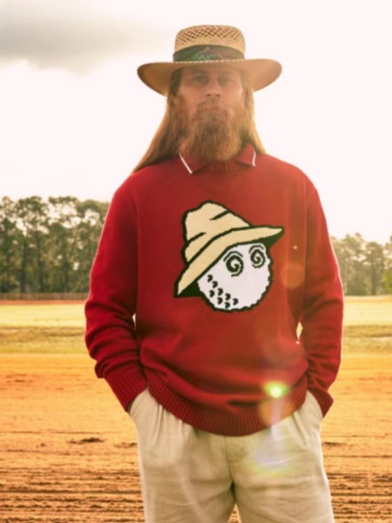 Malbon Buckets Intarsia Knit Sweater